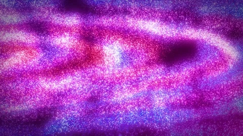 Abstract wave surface of bright particles and energetic dots. Magic colorful Stock Footage 311062998
