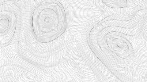 Abstract wave surface wireframe retro pattern. Abstract 3d vector wireframe 스톡 일러스트