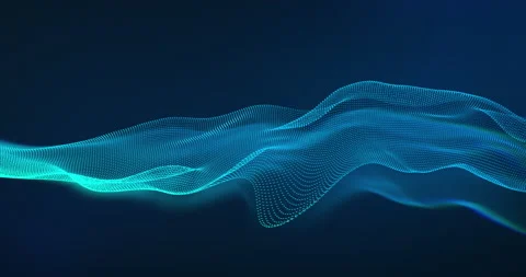 Abstract wave technology background with blue led light. corporate, digital n Stock Footage 140086390