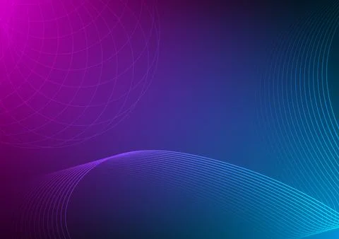 Abstract wave technology background. Digital line futuristic internet onlin.. Stock Illustration