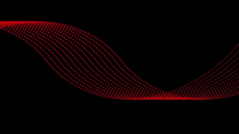 Abstract wave technology background with white color digital Dot background.. Stock Footage 308400571