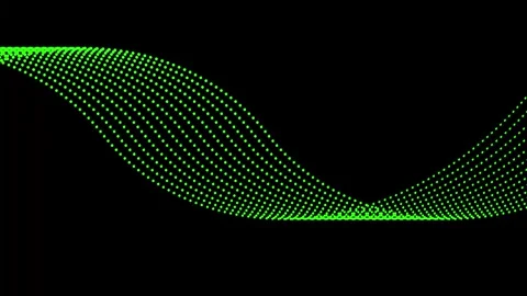 Abstract wave technology background with white color digital Dot background.. Stock Footage 308400576