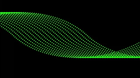 Abstract wave technology background with white color digital Dot background.. Stock Footage 308400586