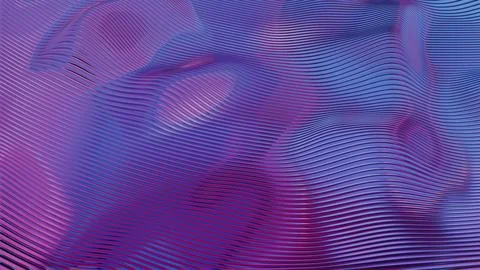 Abstract wave-like texture with purple and blue gradients and smooth lines.. Stock Illustration