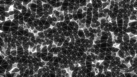 Abstract wave three-dimensional animation. Dynamic plexus. Stock Footage 115025278