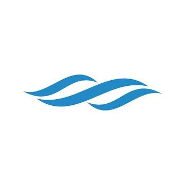 Abstract Wave Water Vector Template Stock Illustration