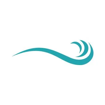 Abstract Wave Water Vector Template Stock Illustration