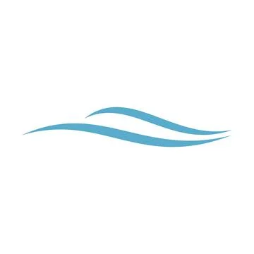 Abstract Wave Water Vector Template Stock Illustration