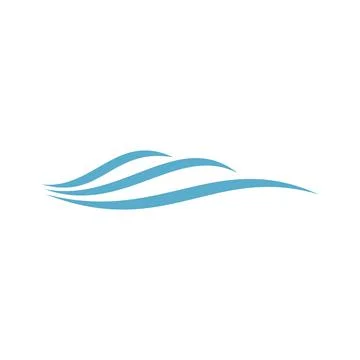 Abstract Wave Water Vector Template Stock Illustration