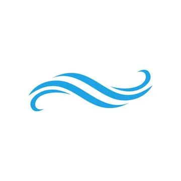 Abstract Wave Water Vector Template Stock Illustration