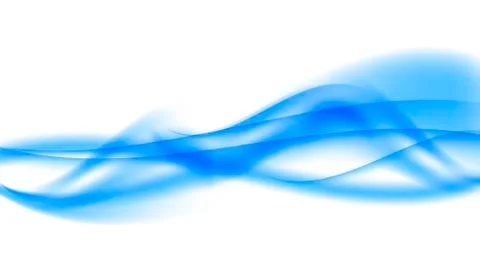 Abstract Wave on White Background. Vector Illustration Stock Illustration