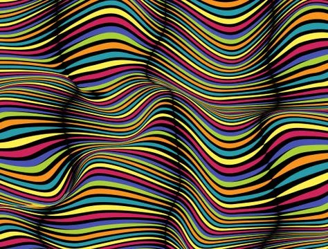 Abstract Wave Zebra Pattern Background. Vector Illustration Stock Illustration