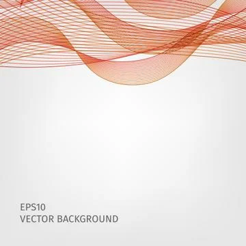 Abstract waved line background Stock Illustration