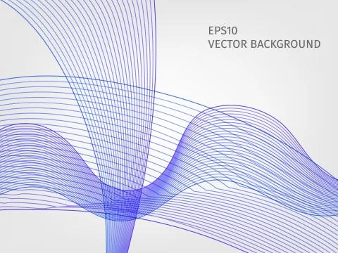 Abstract waved line background Stock Illustration