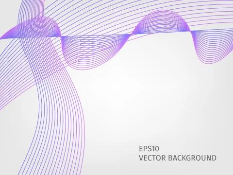 Abstract waved line background Stock Illustration