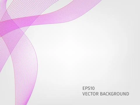 Abstract waved line background Stock Illustration