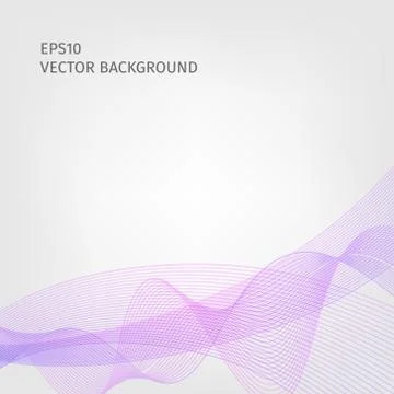 Abstract waved line background Stock Illustration