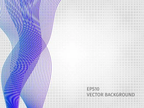 Abstract waved line background Stock Illustration