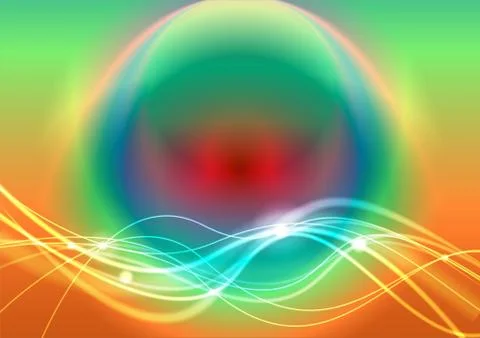 Abstract waved lines Stock Illustration