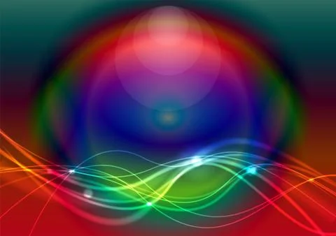 Abstract waved lines Stock Illustration