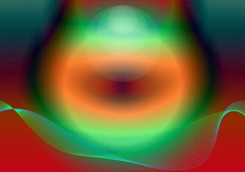 Abstract waved lines Illustrazione stock