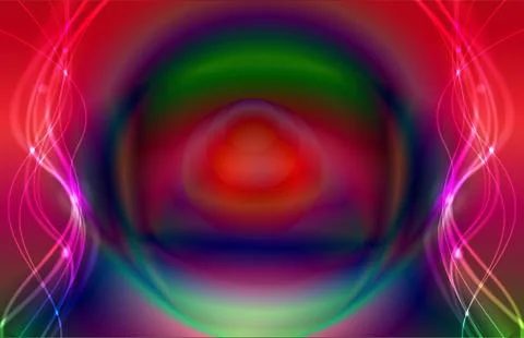 Abstract waved lines Stock Illustration