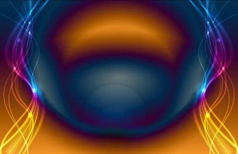 Abstract waved lines Stock Illustration