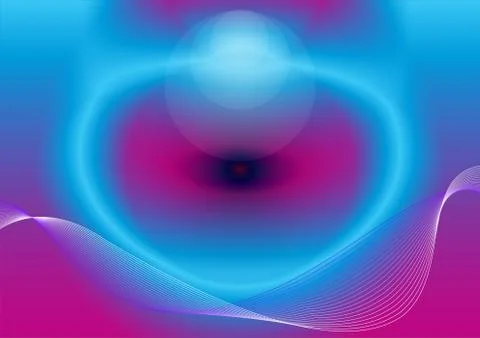 Abstract waved lines Stock Illustration