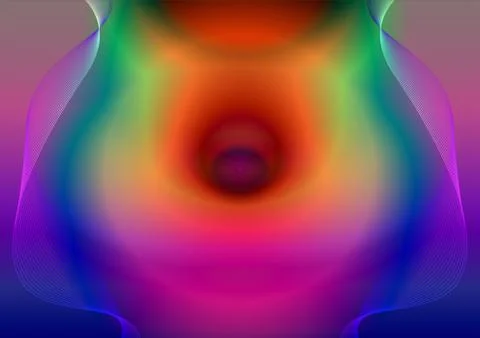 Abstract waved lines Stock Illustration