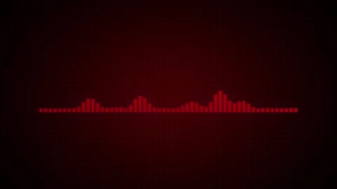 Abstract Waveform Audio solid line on grid background, Abstract Sound Waves Back Stock Footage 305785160