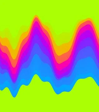 Abstract waveform background. 3d technology style. Vector illustration with s Stock Illustration