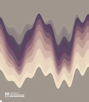 Abstract waveform background. 3d technology style. Vector illustration with s Illustrazione stock