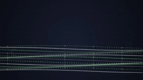 Abstract Waveform Data Flow Animation, Digital Network Connection, Futurist.. Stock Footage 348422111