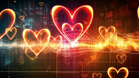 Abstract Waveform Grid Forming Shapes - Futuristic 4K Animation Loop Stock Footage 306125666