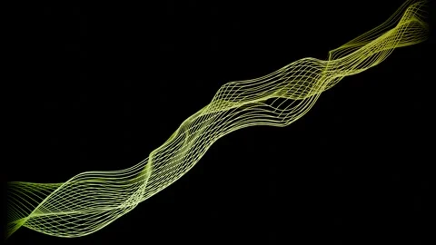 Abstract Waveform Motion Loop Video stock 300962817