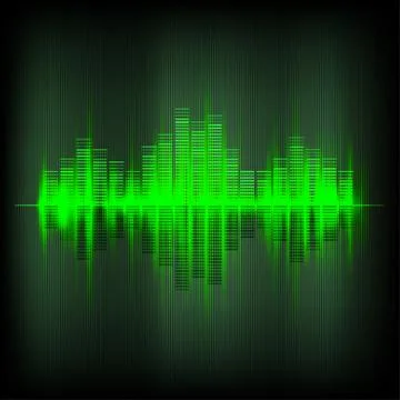 Abstract waveform music equalizer Stock Illustration