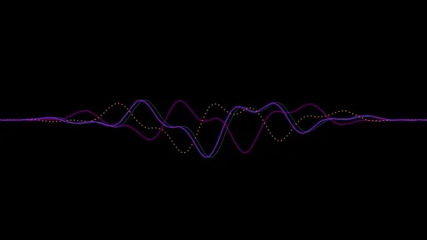 Abstract waveform visualization Stock Footage 340939422