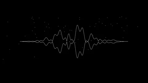Abstract waveform visualization Stock Footage 340940855