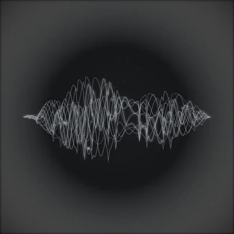 Abstract Waveform Visualization: Science, Technology, and Data Flow Stock Footage 347811448