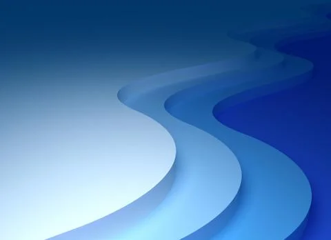 Abstract waves 3D background Illustrazione stock