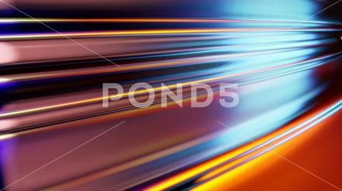 Abstract waves - 3D Illustration Stock Illustration