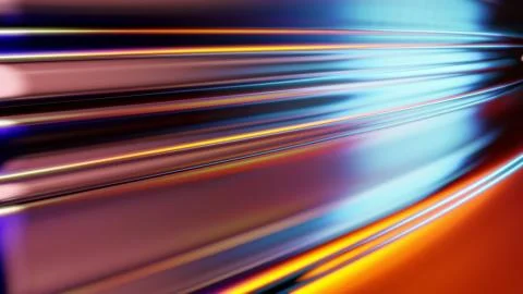 Abstract waves - 3D Illustration Stock Illustration