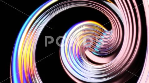 Abstract waves - 3D Illustration Stock Illustration