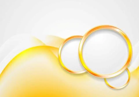 Abstract waves and circles Abstract waves and circles. Vector background C... Stock Photos