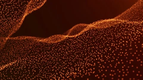 Abstract Waves Animation. Technology Particle Background 4K Stock Footage 154955530