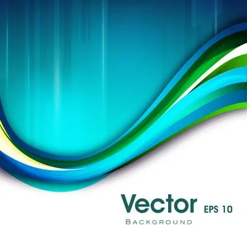 Abstract waves background, can be use for flyers and corporate presentation.. Stock Illustration