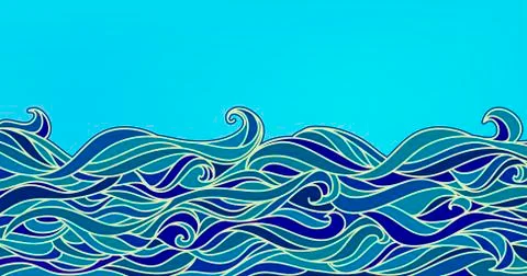 Abstract Waves Background Stock Illustration