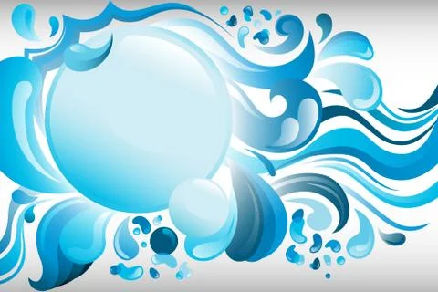 Abstract waves background Stock Illustration