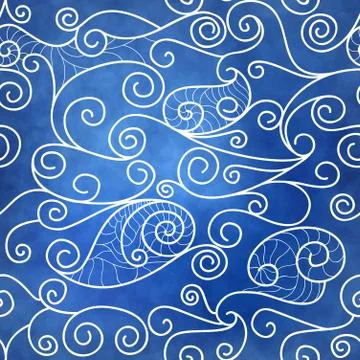 Abstract waves background Stock Illustration