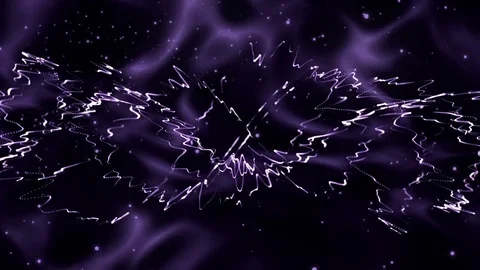 Abstract waves background. Particles background. Loop animation Stock Footage 76020598